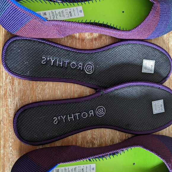 Rothy's size 10 Blackberry Captoe flats - Picture 4 of 5